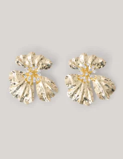 Statement Flower Oorbellen Goud
