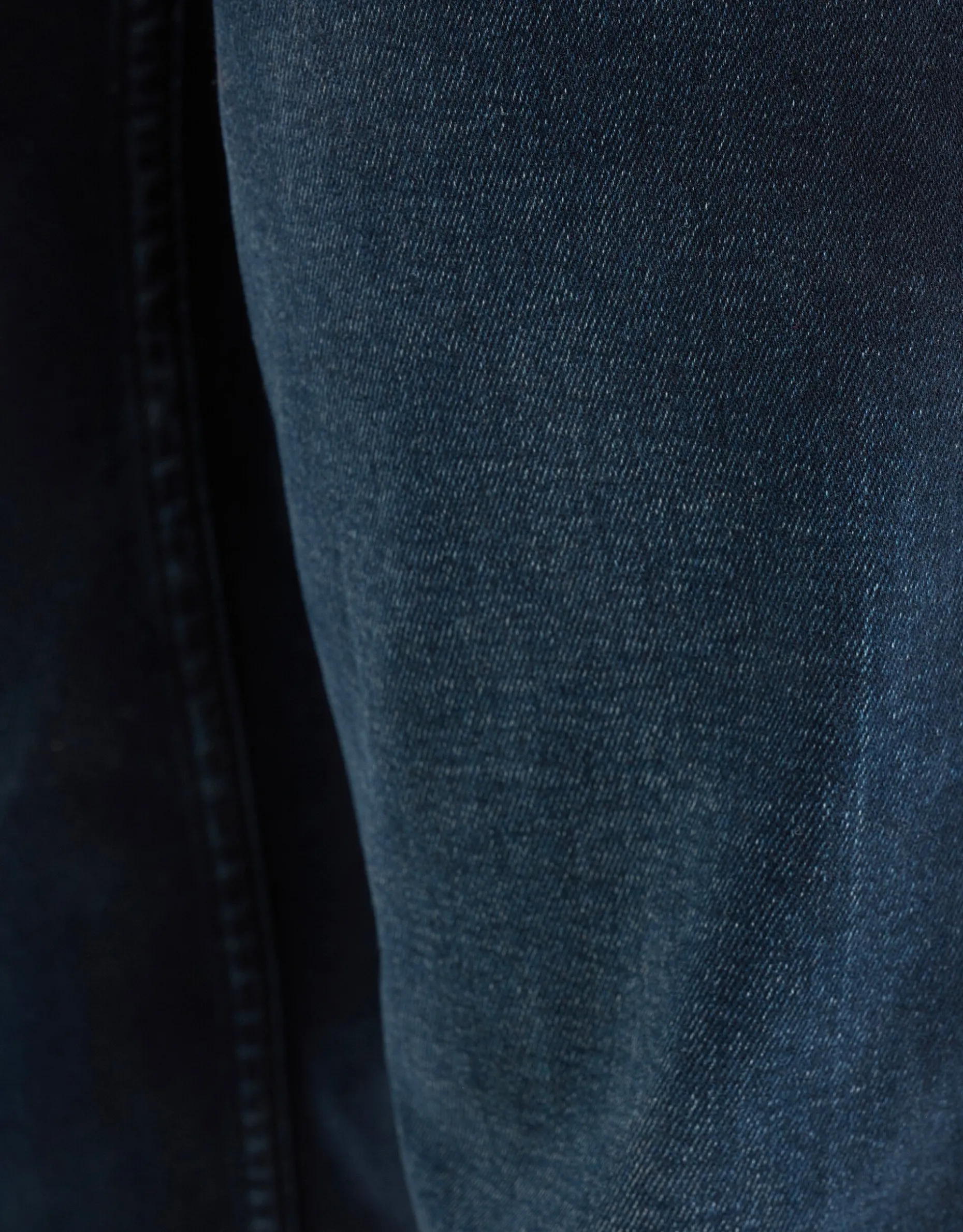Straight Fit Jeans Blauw/Zwart L34