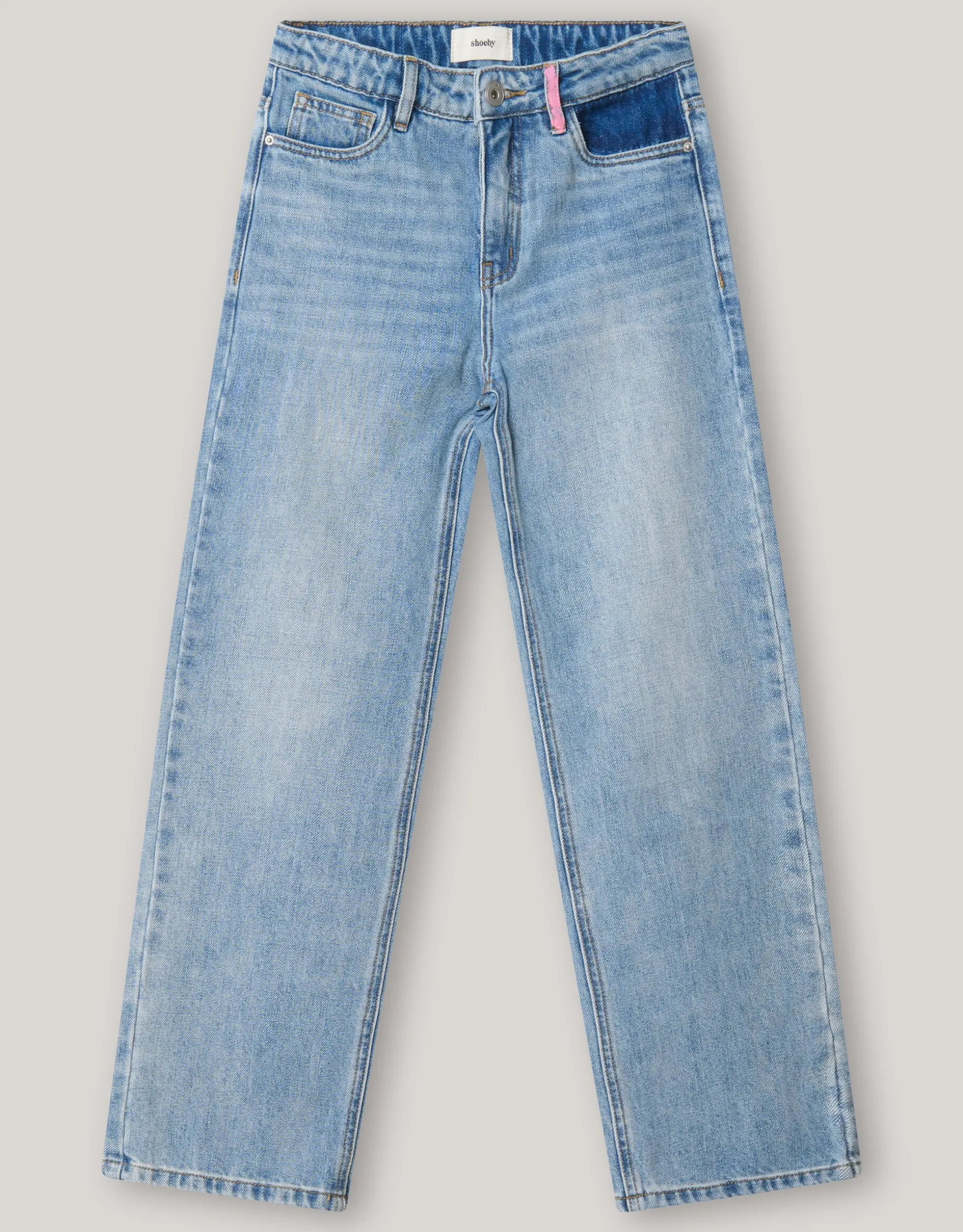 Straight Fit Jeans Bleached