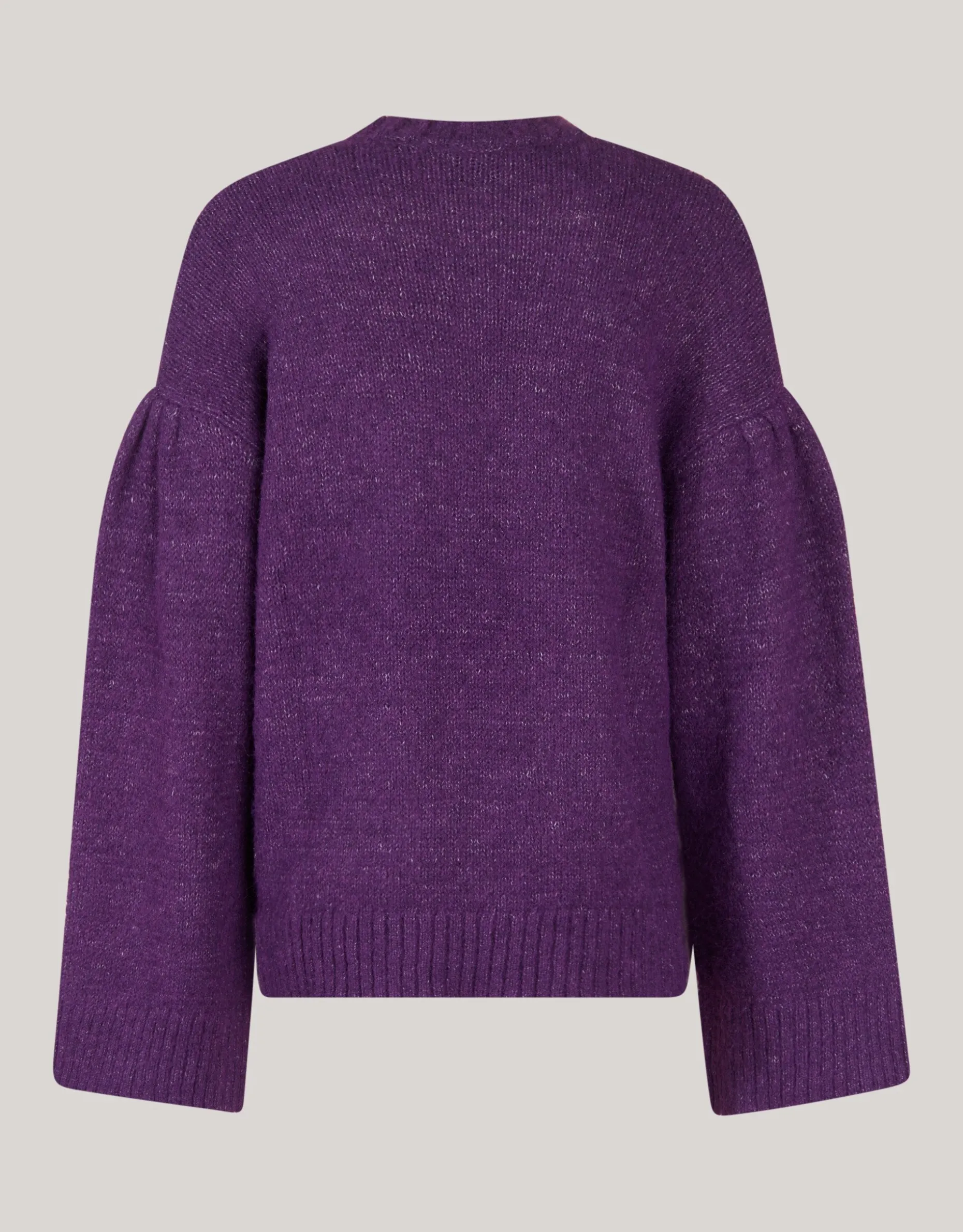 Straight Sleeve Trui Donkerpaars