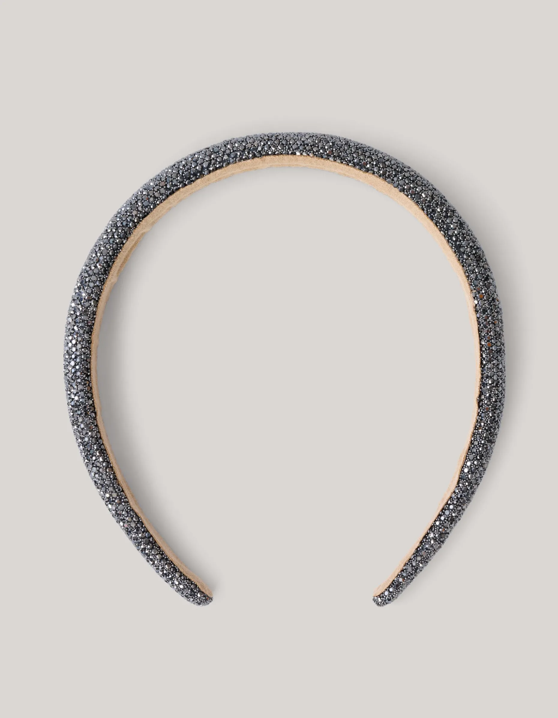Strass Haarband Donkergrijs