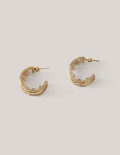 Strass Hoop Oorbellen Goud
