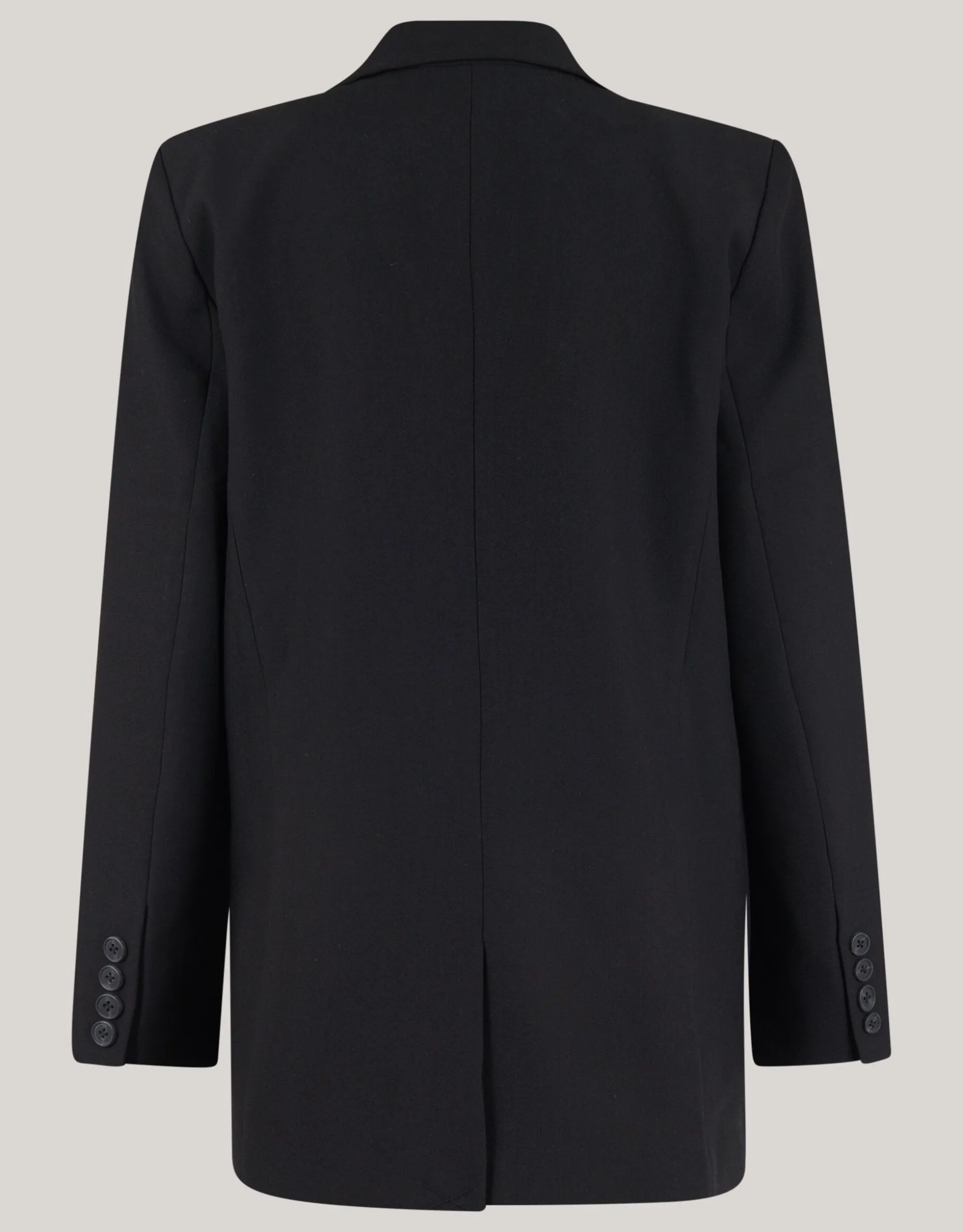 Strass Letter Blazer Zwart