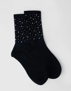 Strass Sokken Zwart