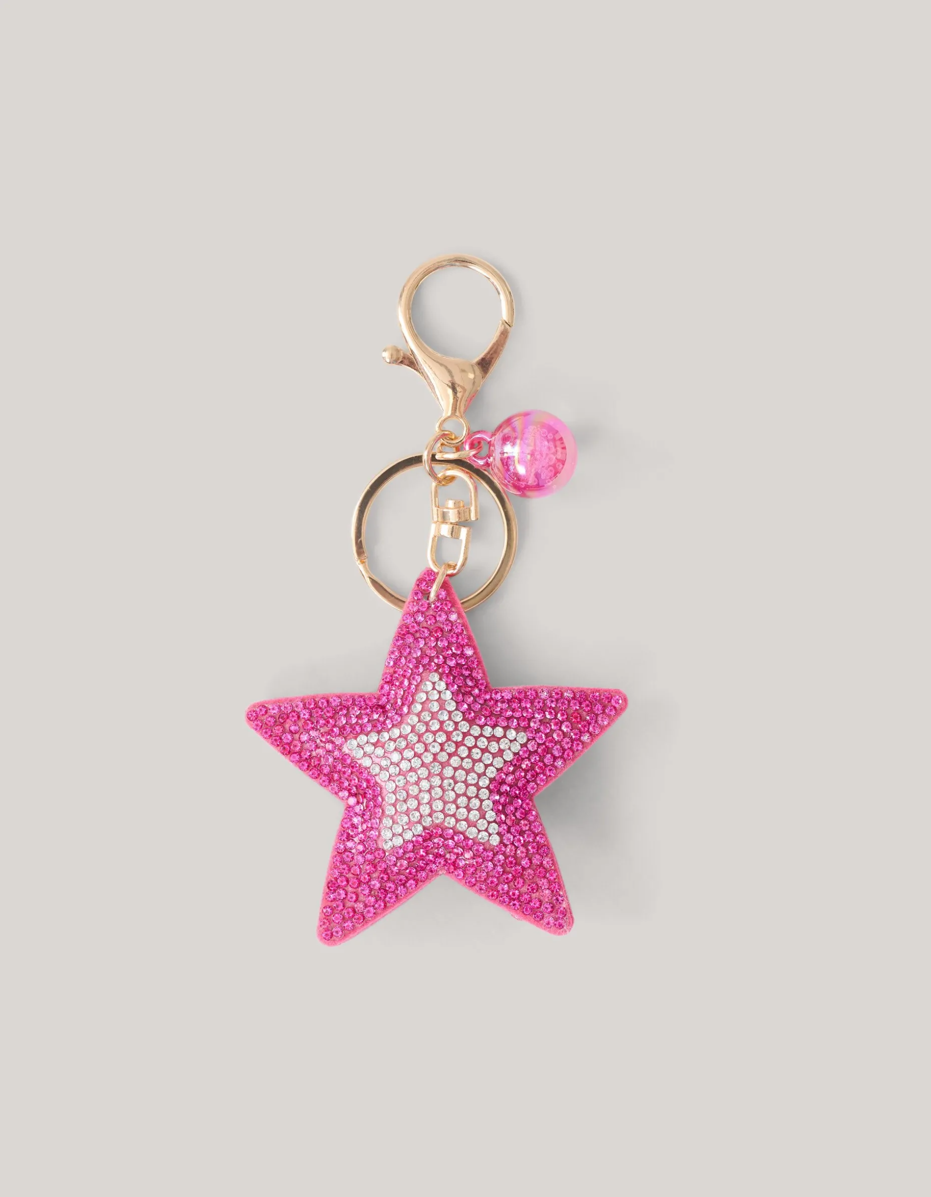 Strass Ster Sleutelhanger Roze