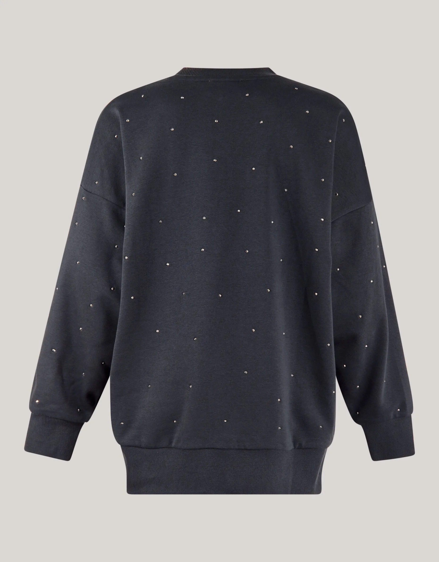 Strass Sweater Donkergrijs