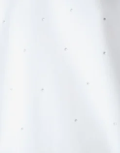 Strass Sweater Gebroken Wit