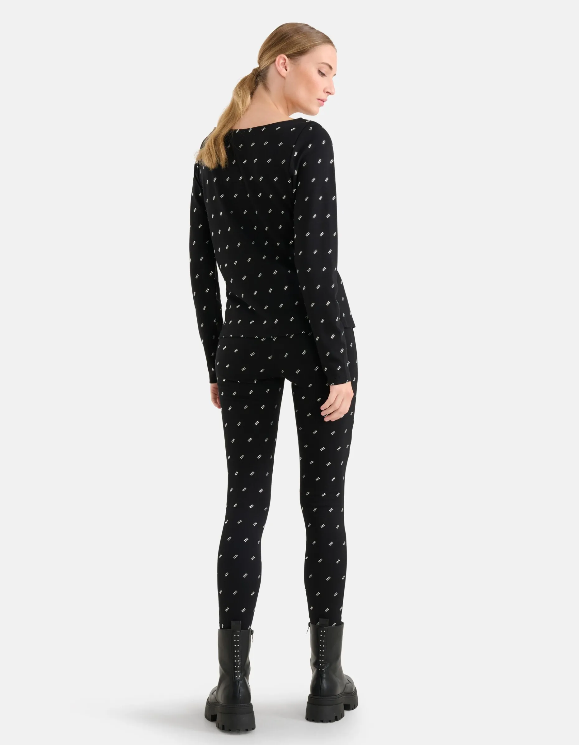 Strass Top Zwart