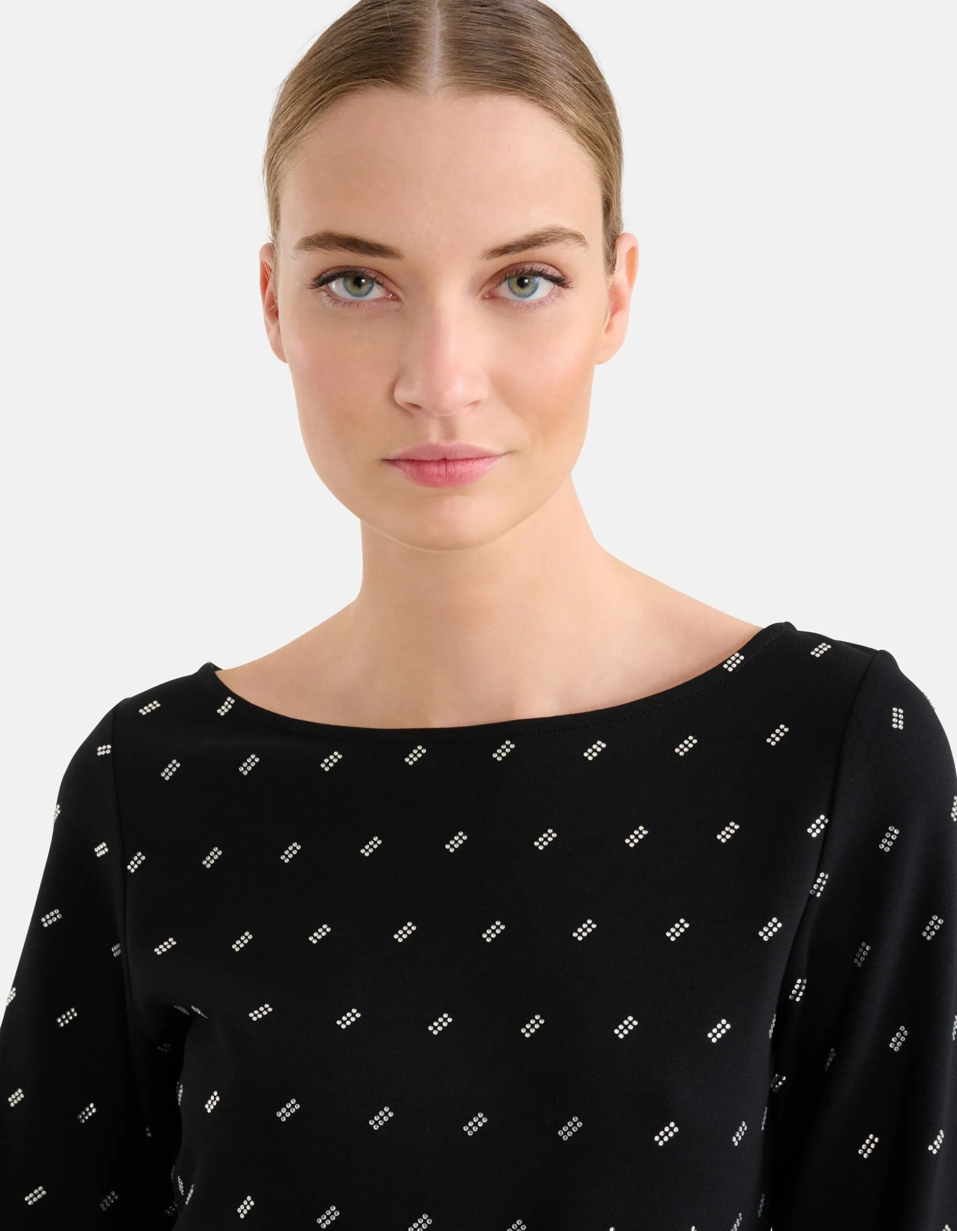 Strass Top Zwart