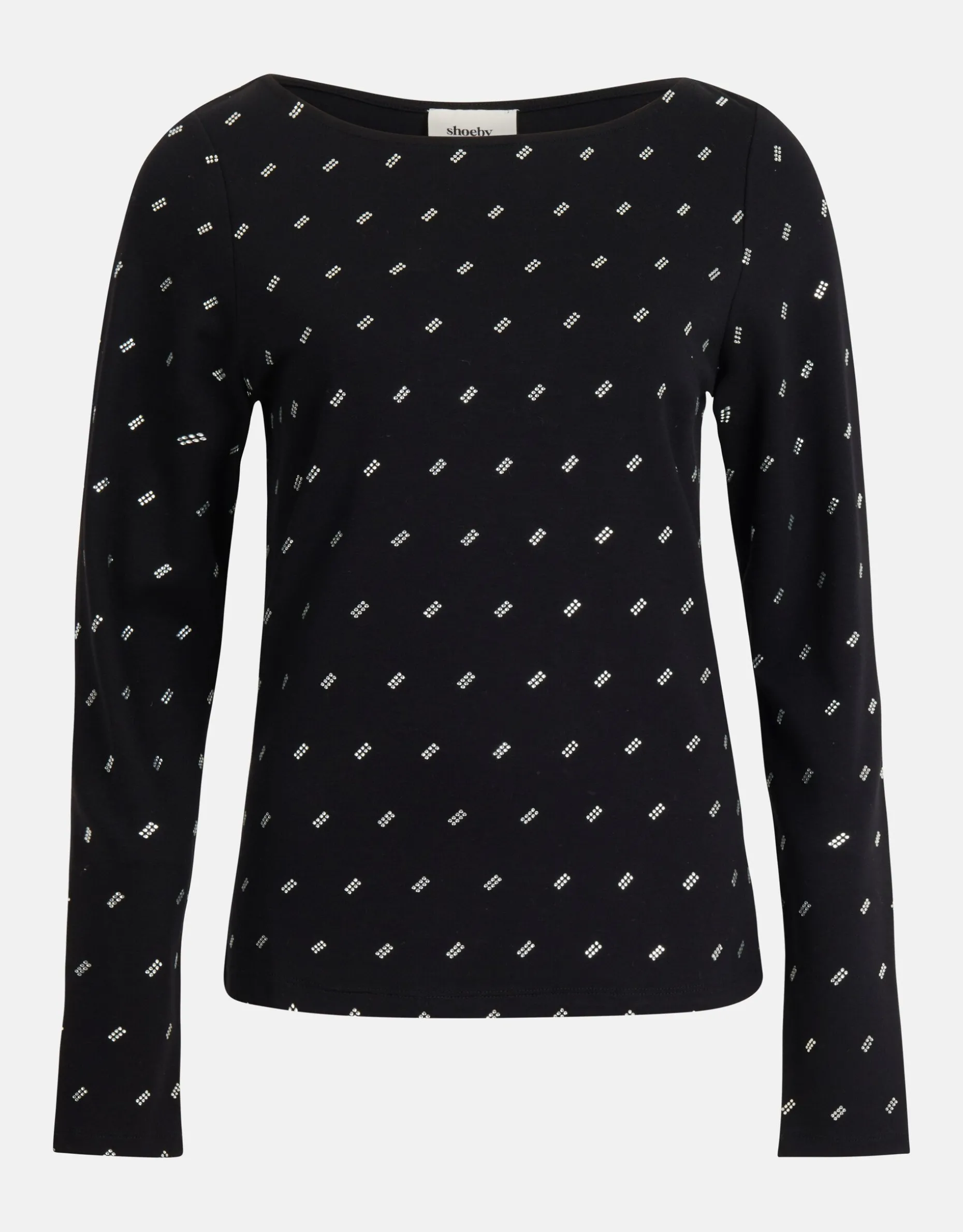 Strass Top Zwart