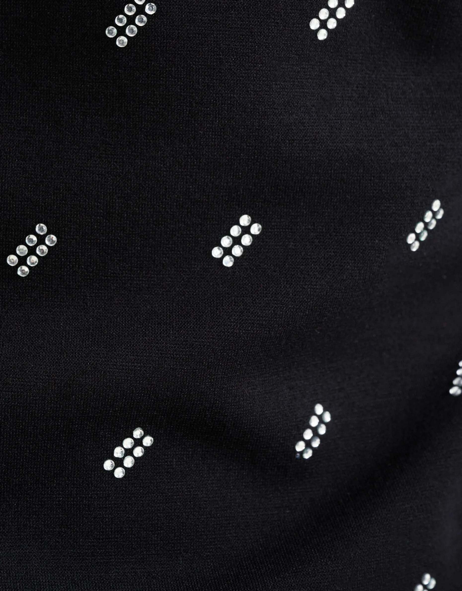 Strass Top Zwart