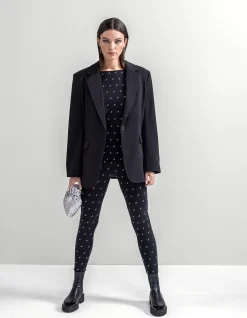 Strass Top Zwart