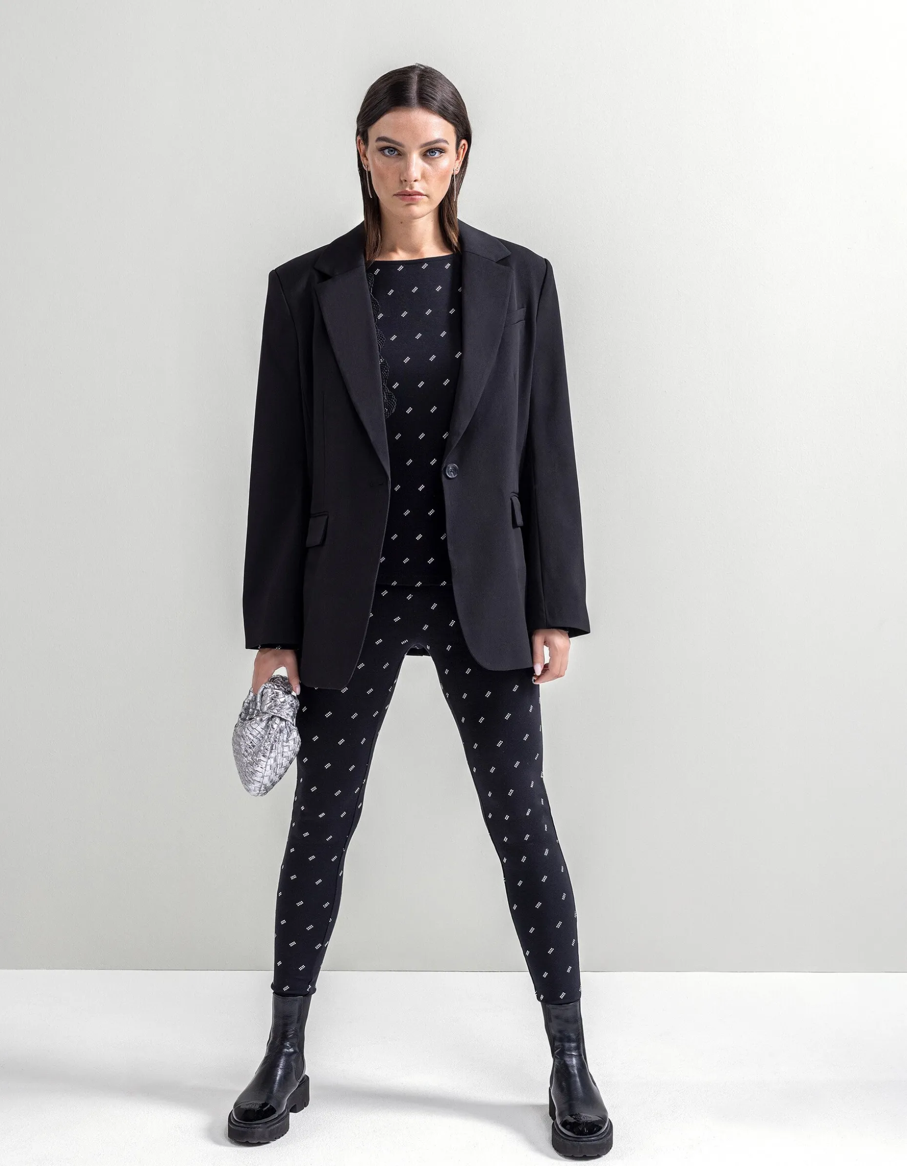 Strass Top Zwart