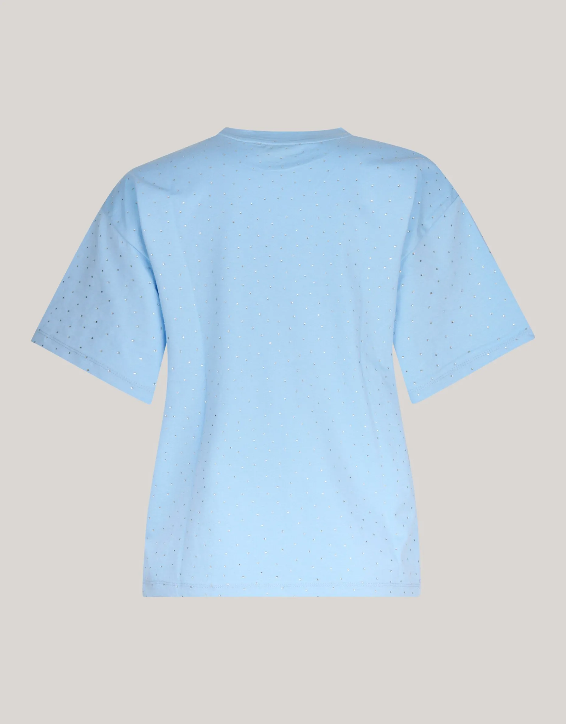 Strass T-shirt Lichtblauw