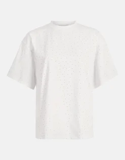 Strass T-shirt Wit