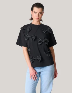 Strik T-shirt Zwart