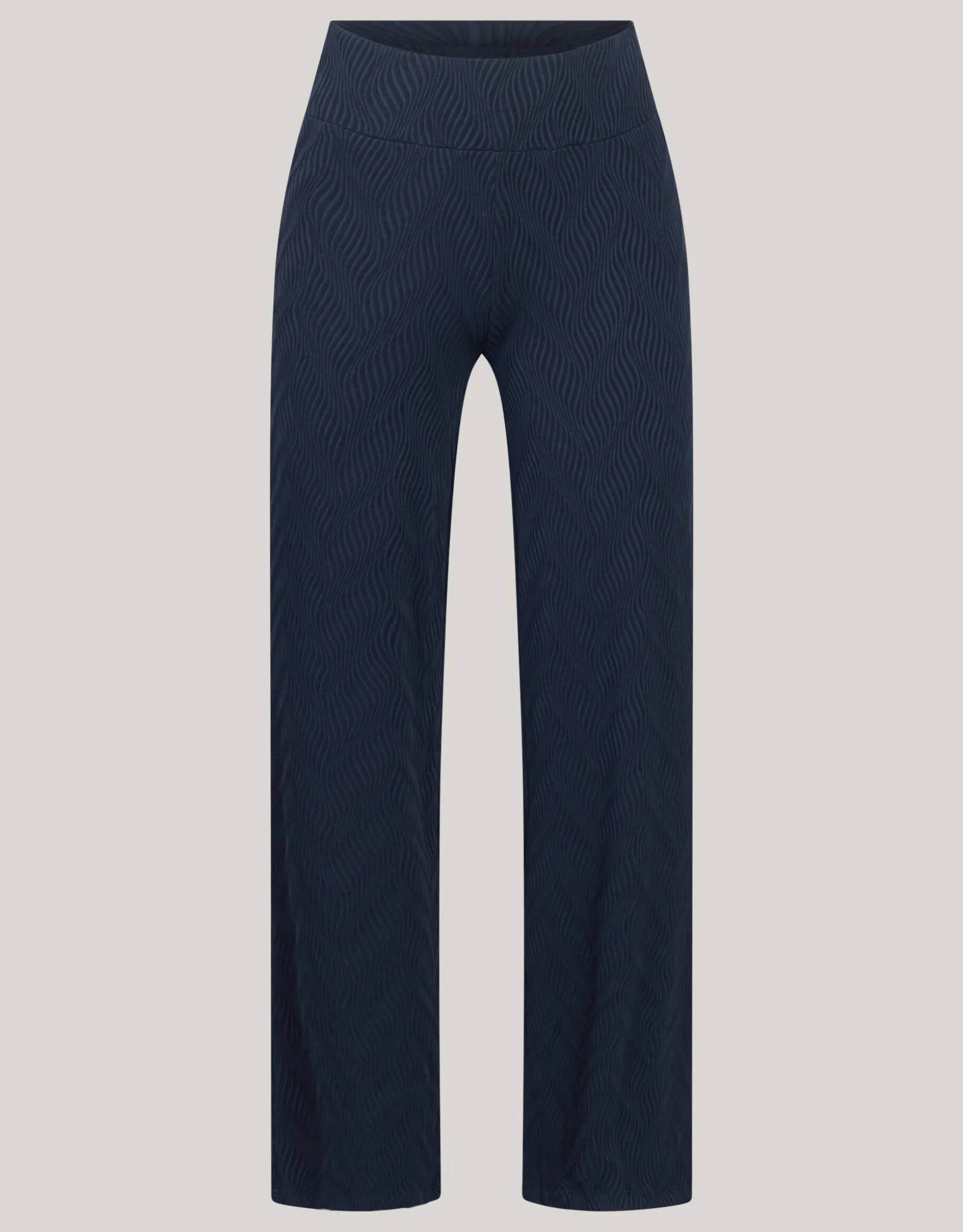 Structure Swirl Broek Donkerblauw