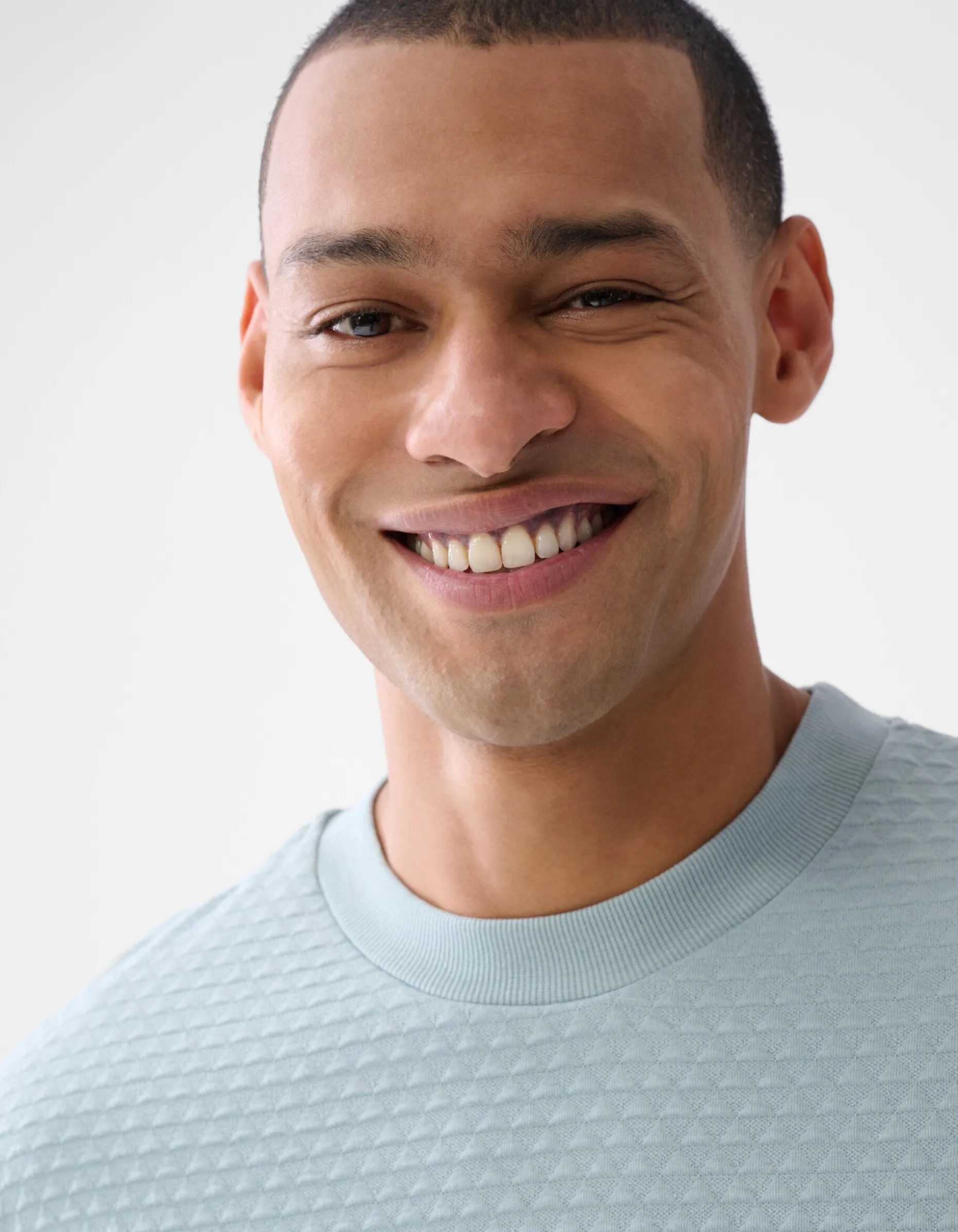 Structuur Longsleeve Lichtgroen