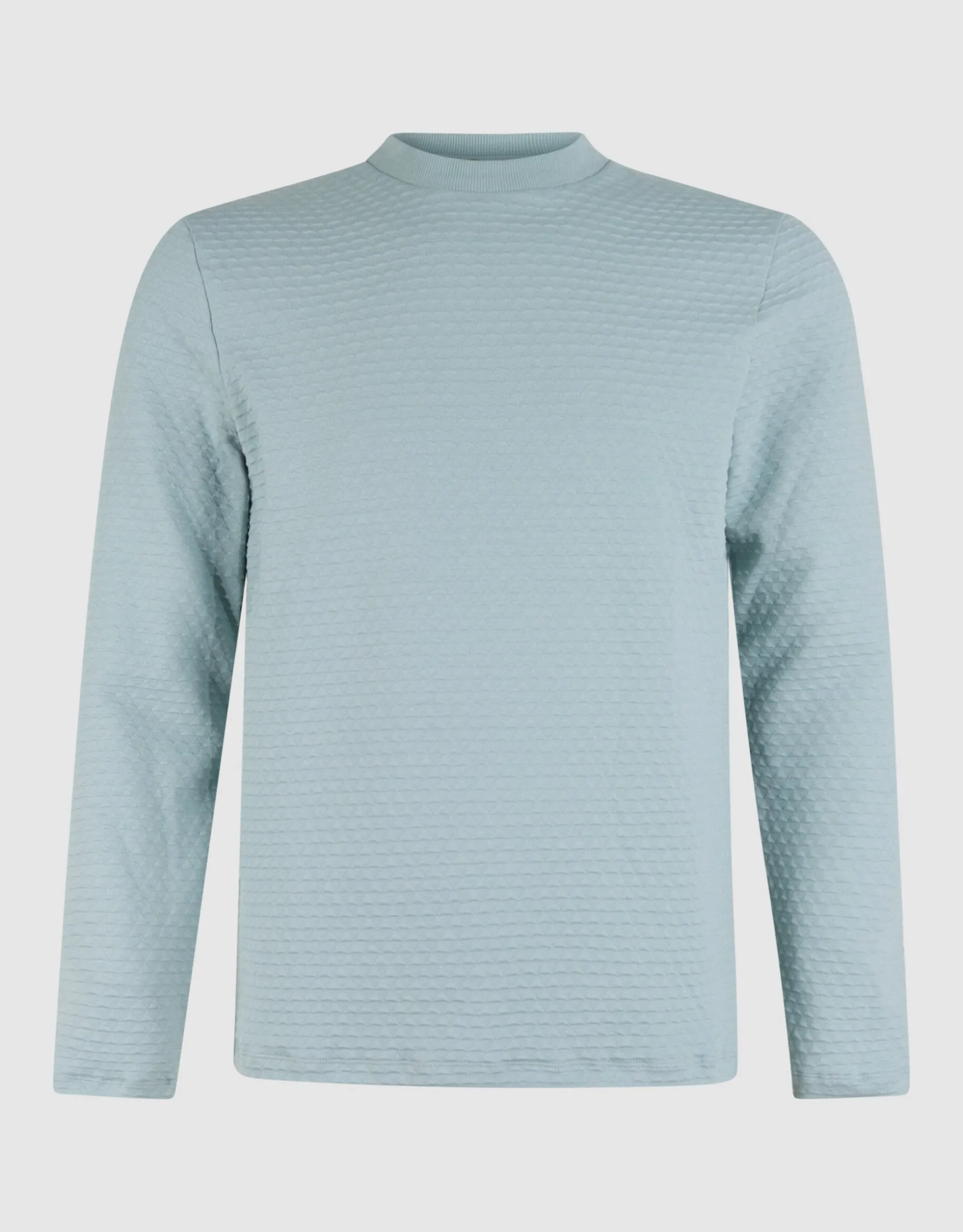 Structuur Longsleeve Lichtgroen