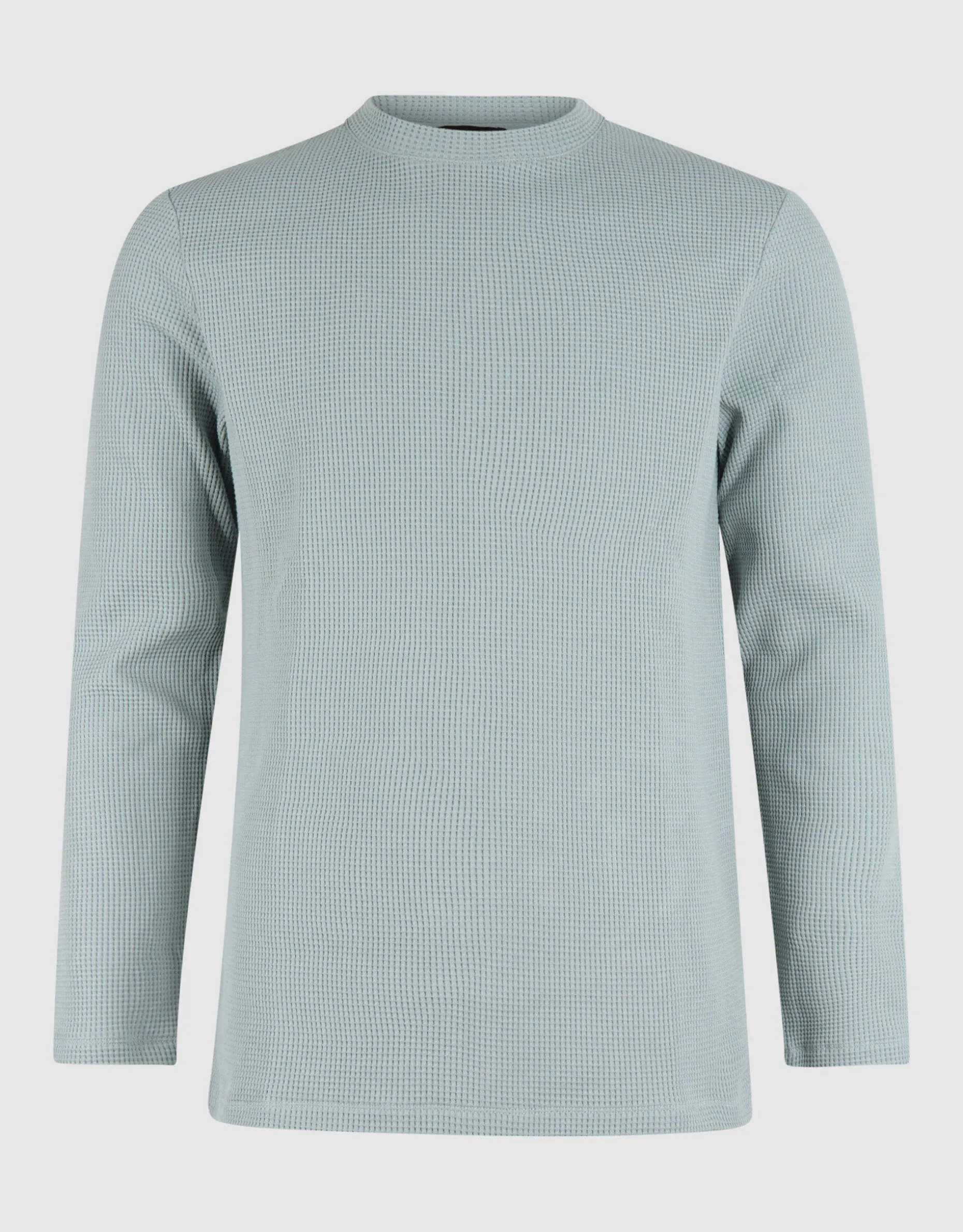 Structuur Longsleeve Lichtgroen