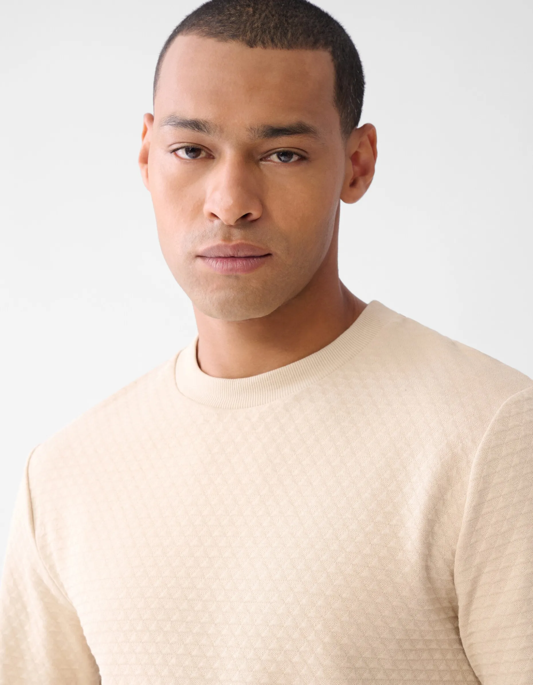 Structuur Longsleeve Zand