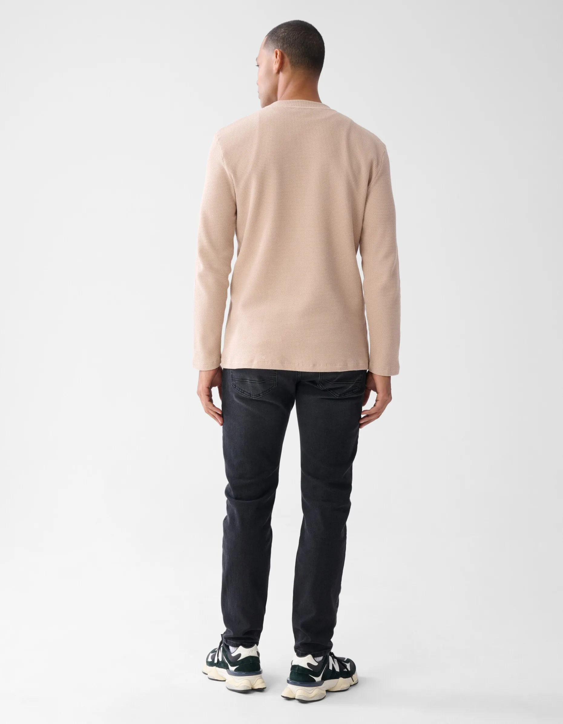 Structuur Longsleeve Zand