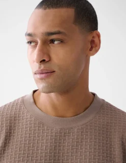 Structuur Sweater Lichtbruin