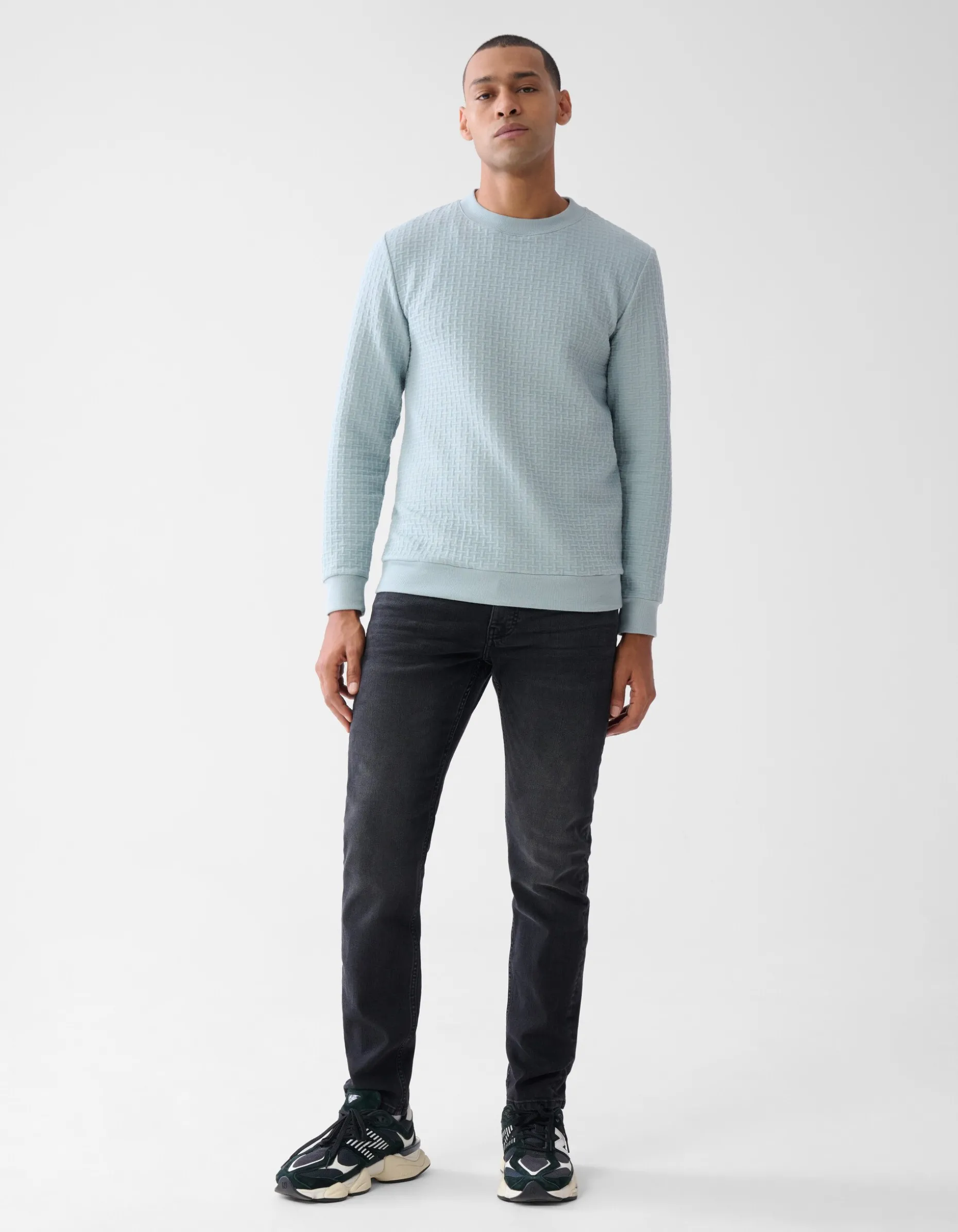 Structuur Sweater Lichtgroen