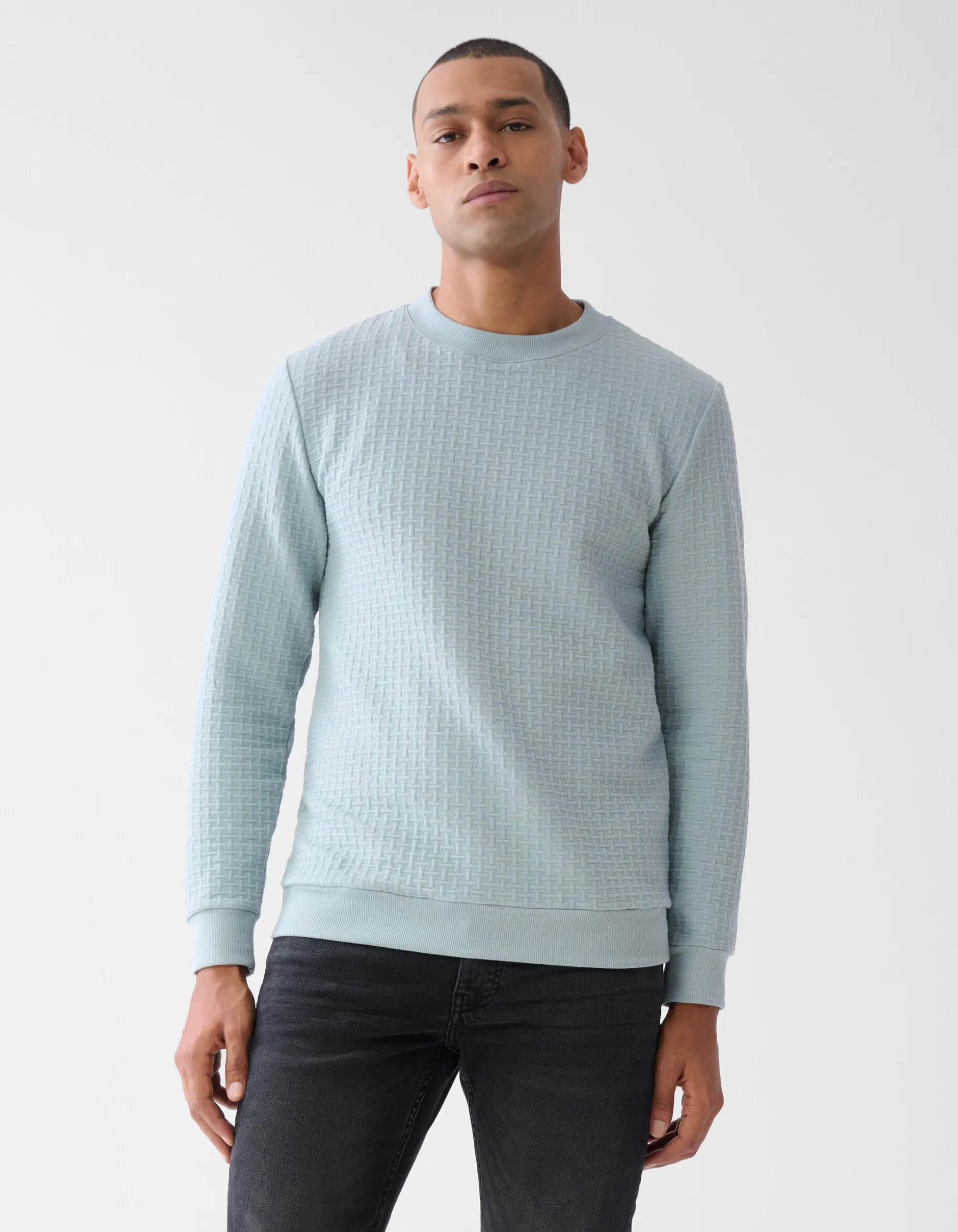 Structuur Sweater Lichtgroen