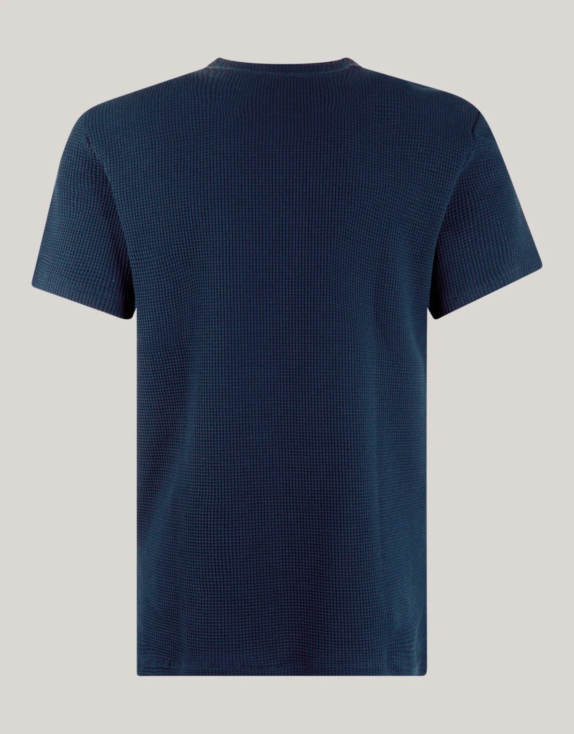 Structuur T-shirt Donkerblauw