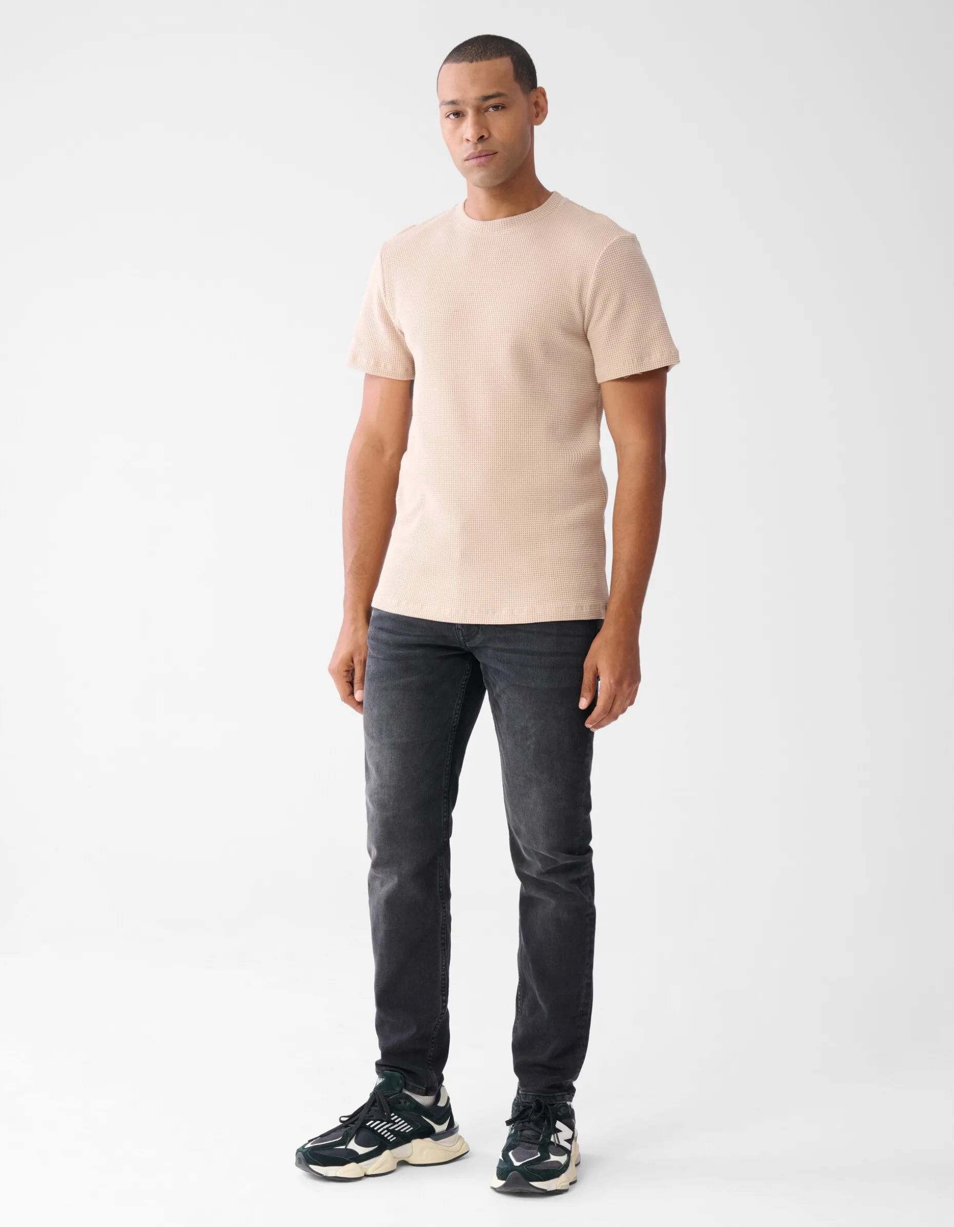 Structuur T-shirt Zand