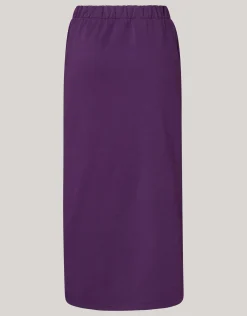 Sweat Maxi Rok Paars