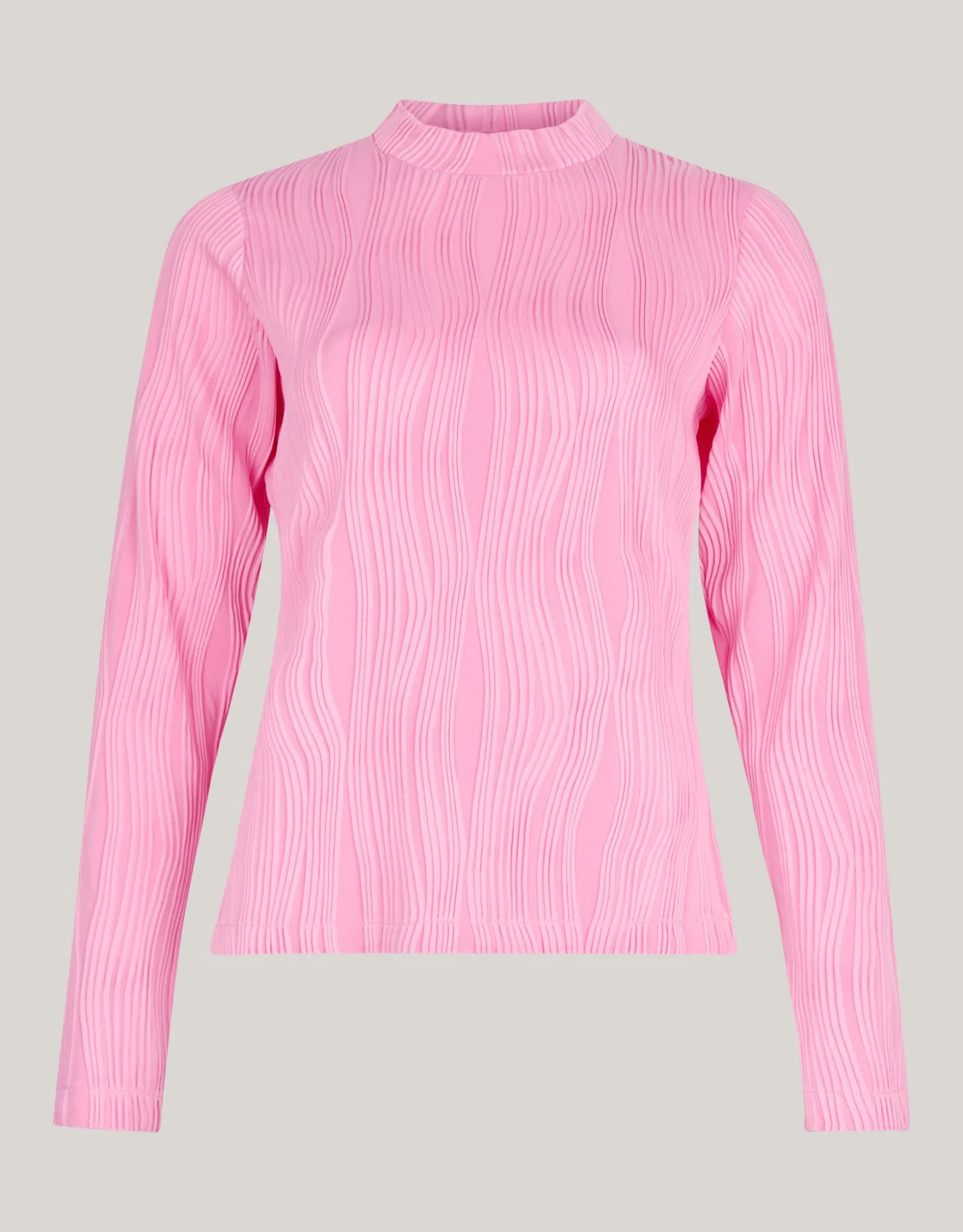 Swirl Crinkle Top Roze