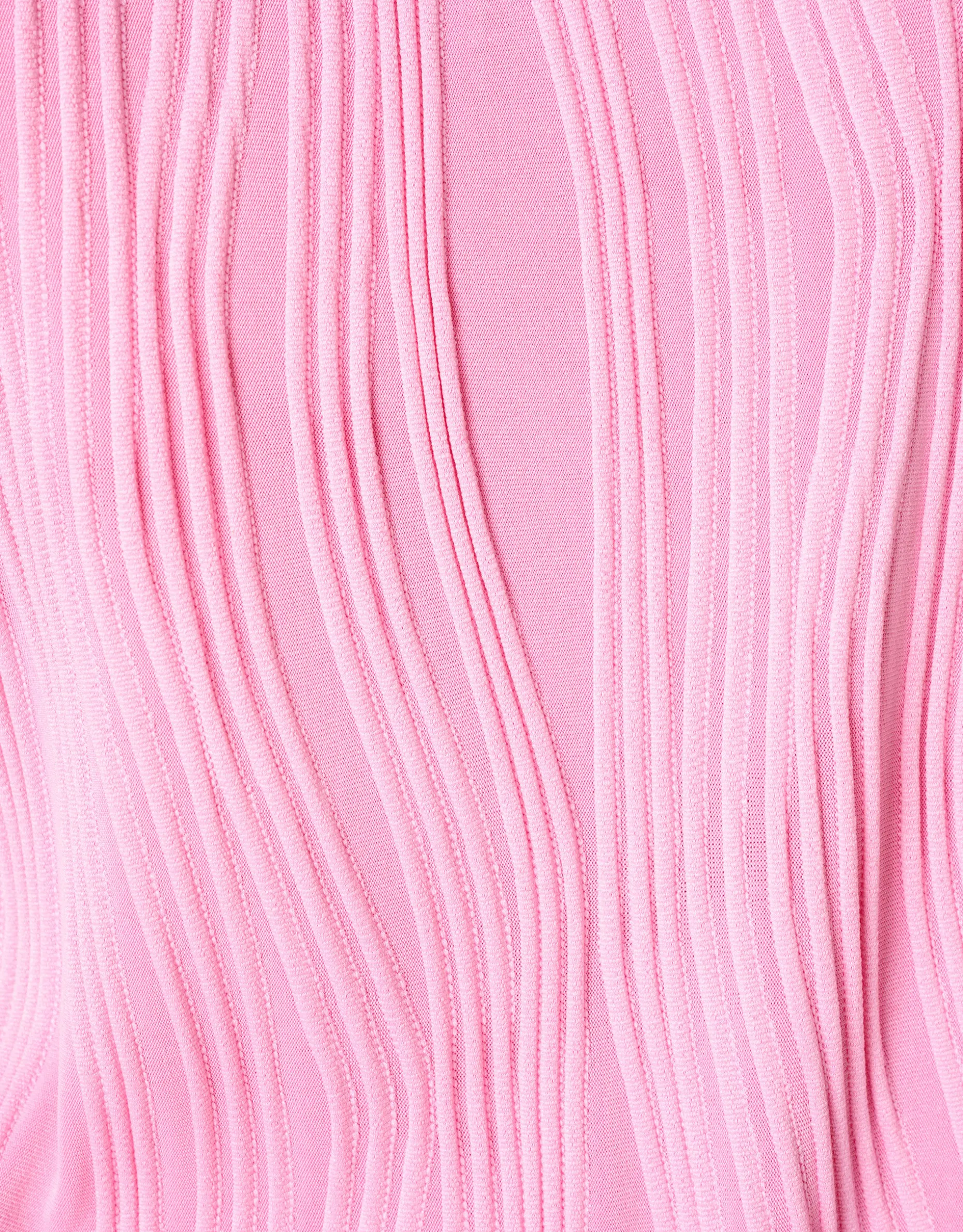 Swirl Crinkle Top Roze
