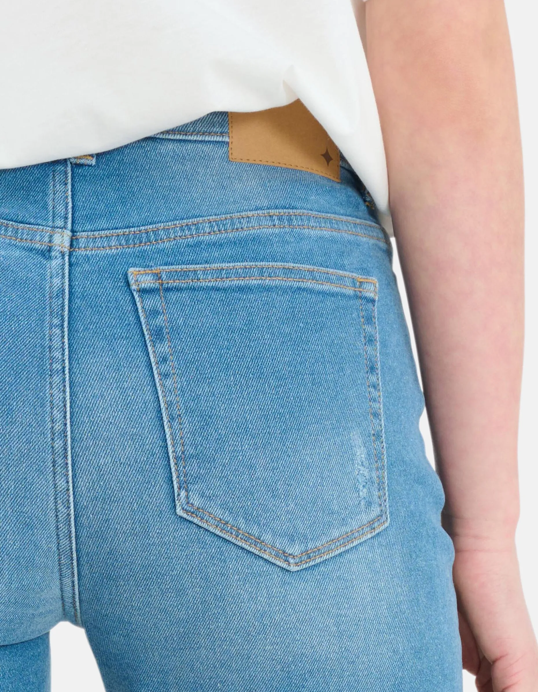 Tapered Denim Short Mediumstone