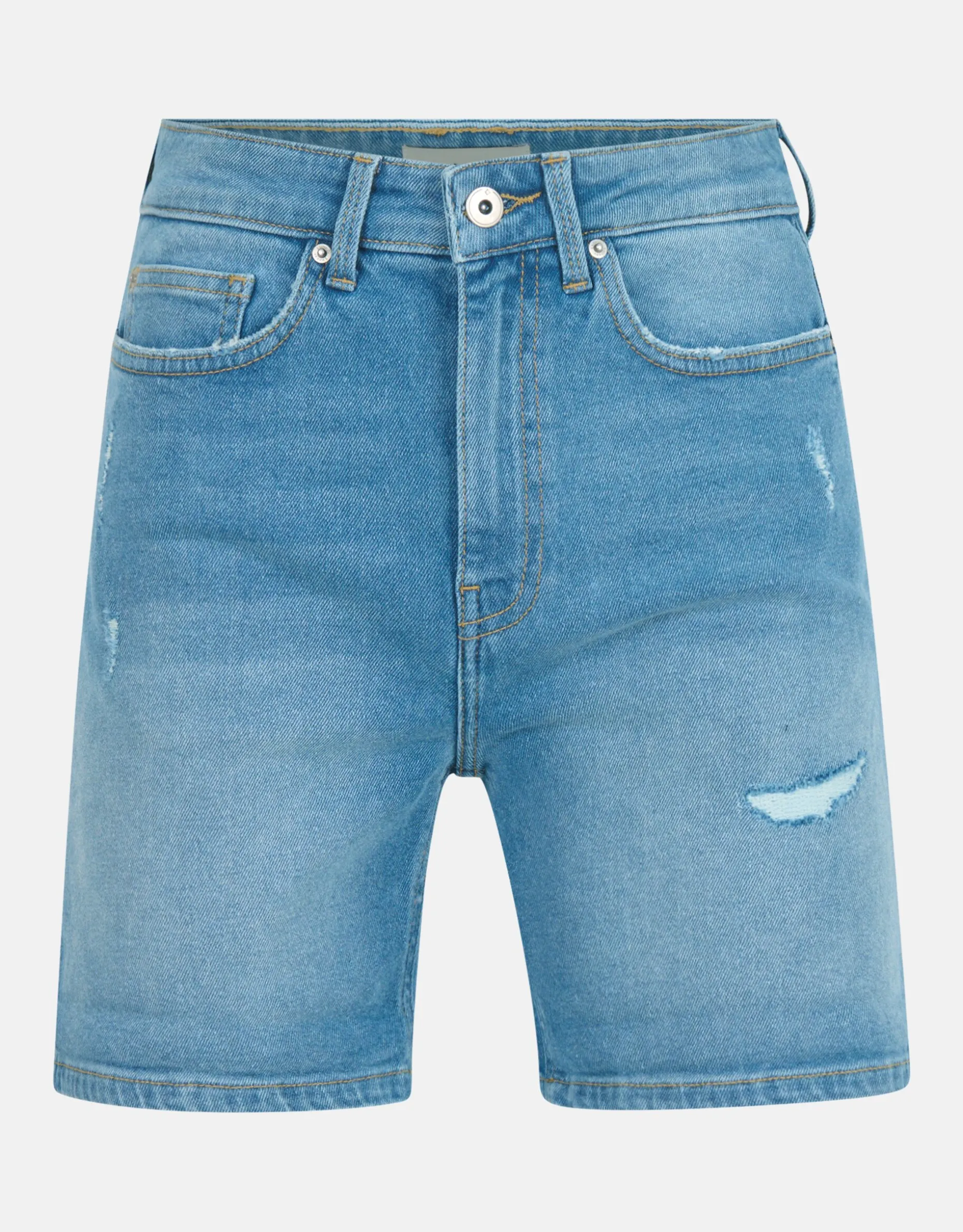 Tapered Denim Short Mediumstone