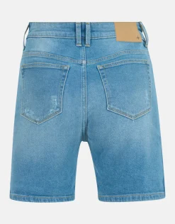 Tapered Denim Short Mediumstone