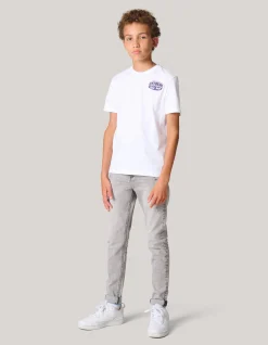 Tapered Fit Jeans Grijs