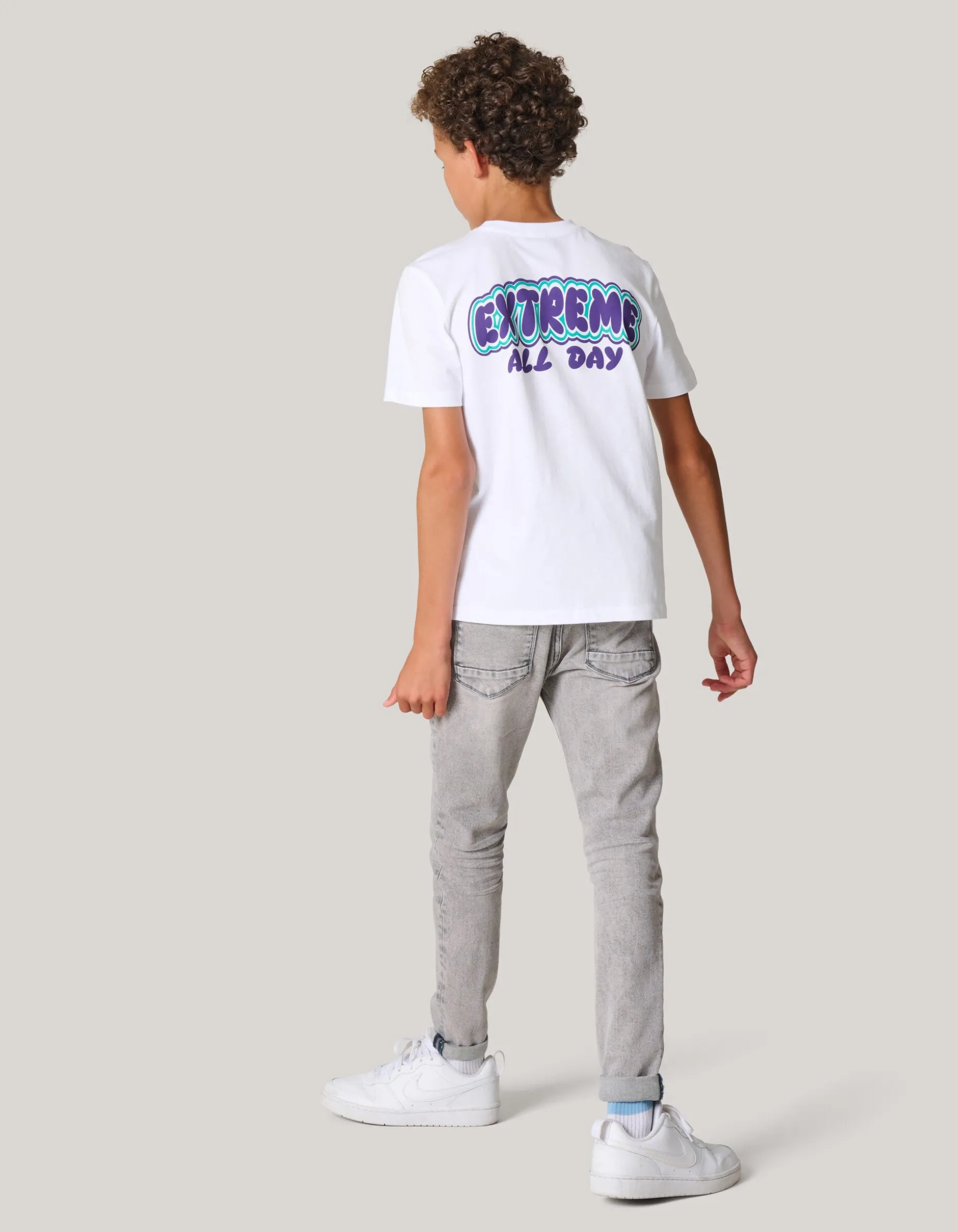 Tapered Fit Jeans Grijs