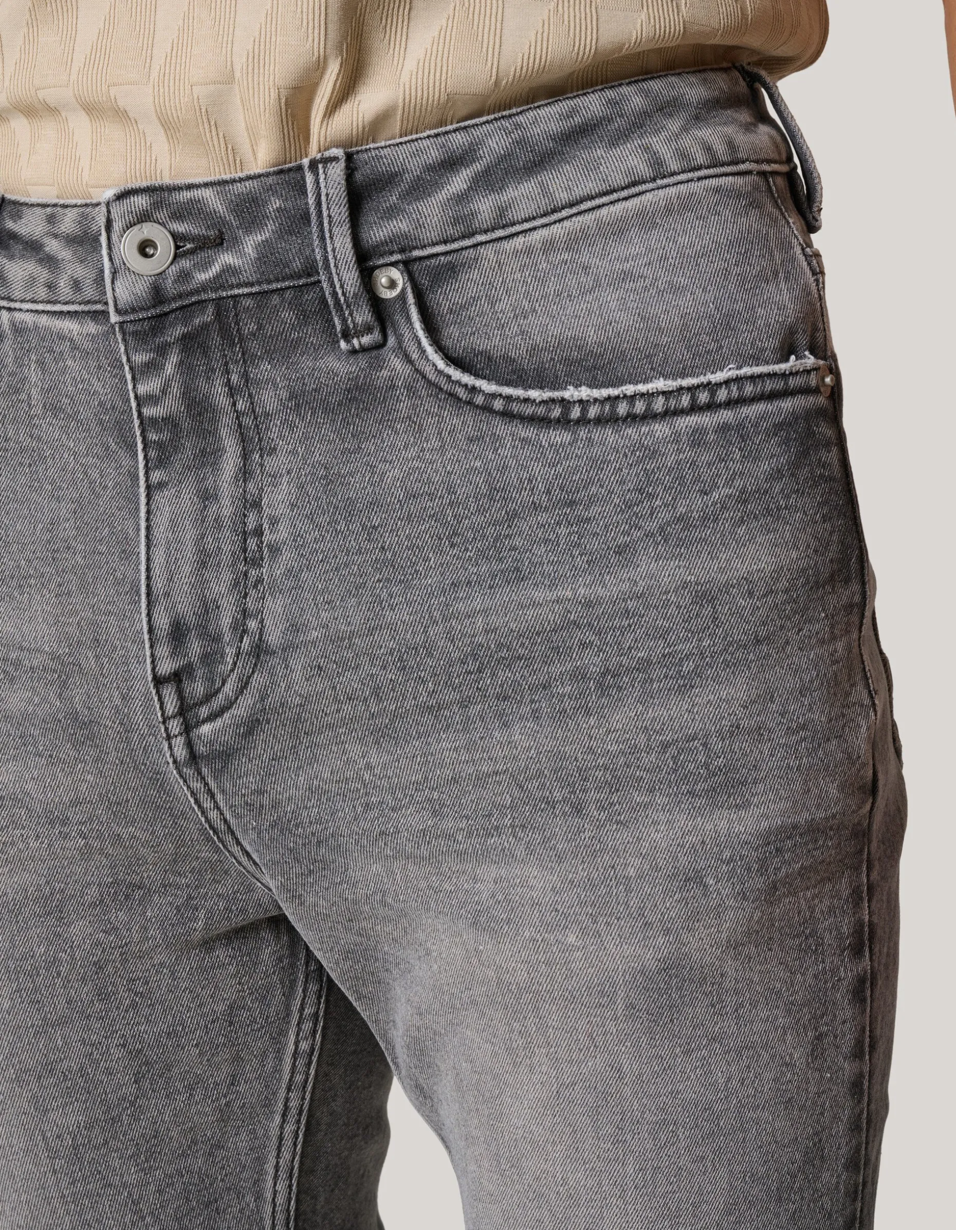 Tapered Fit Jeans Grijs L32