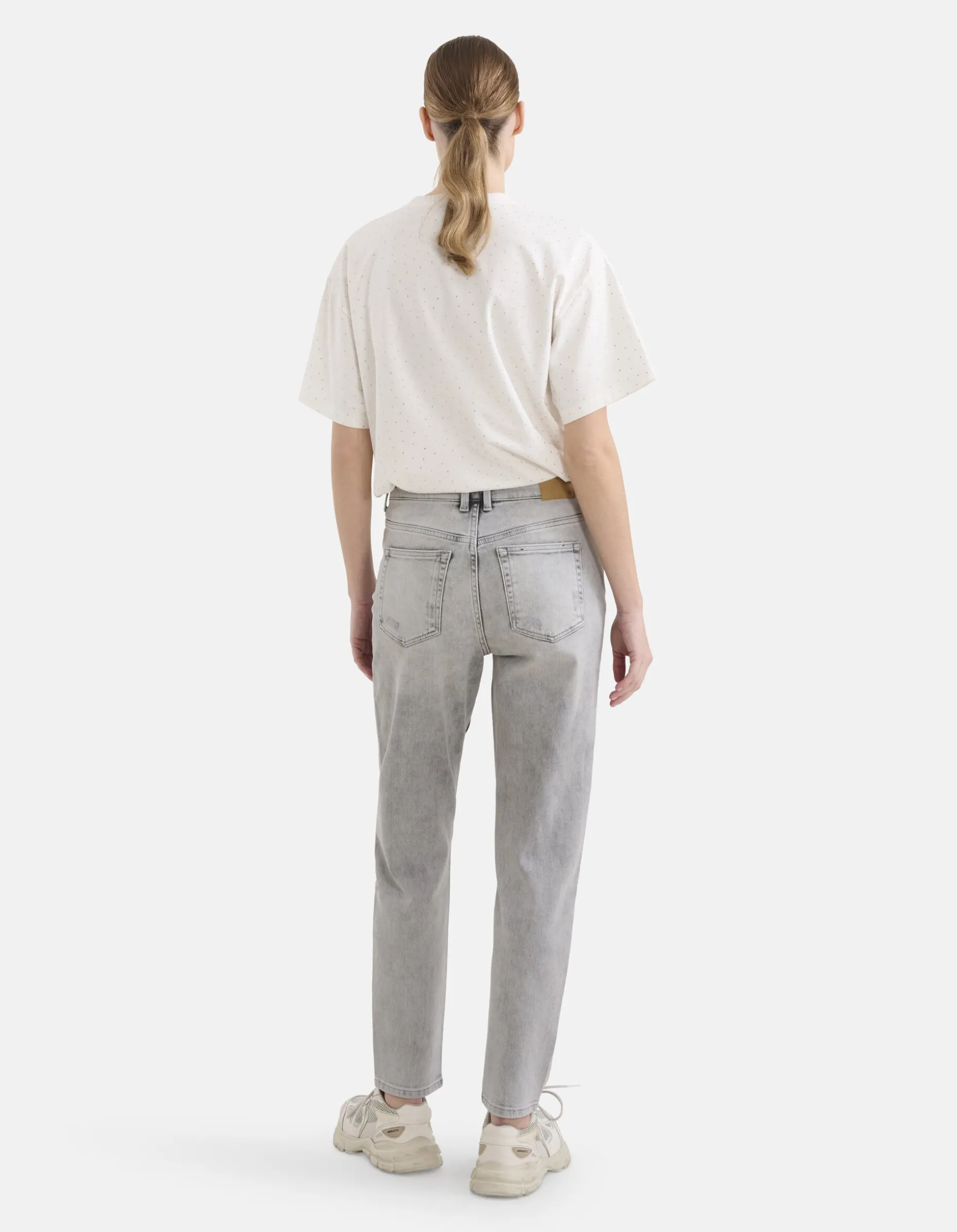 Tapered Fit Jeans Lichtgrijs