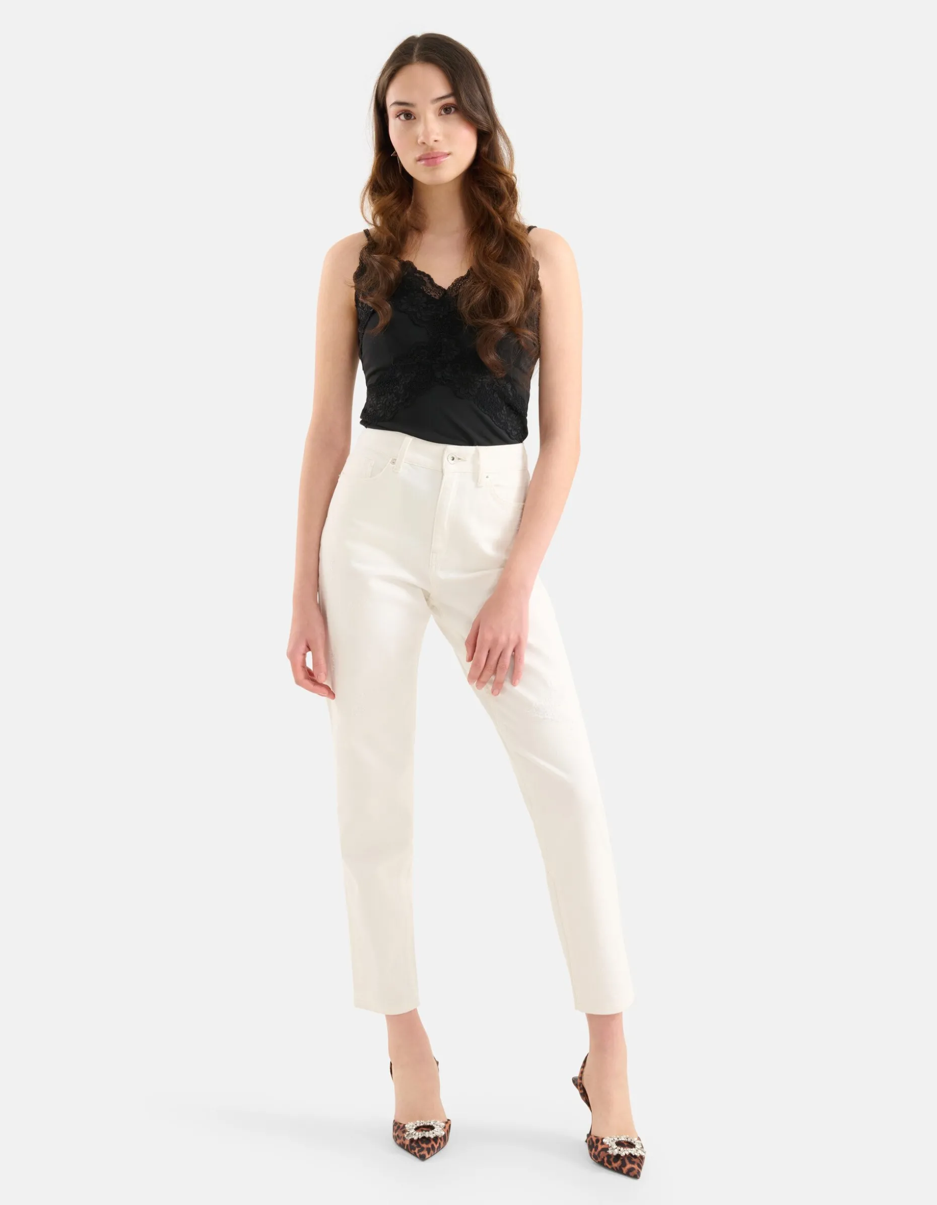 Tapered Fit Jeans Wit L29
