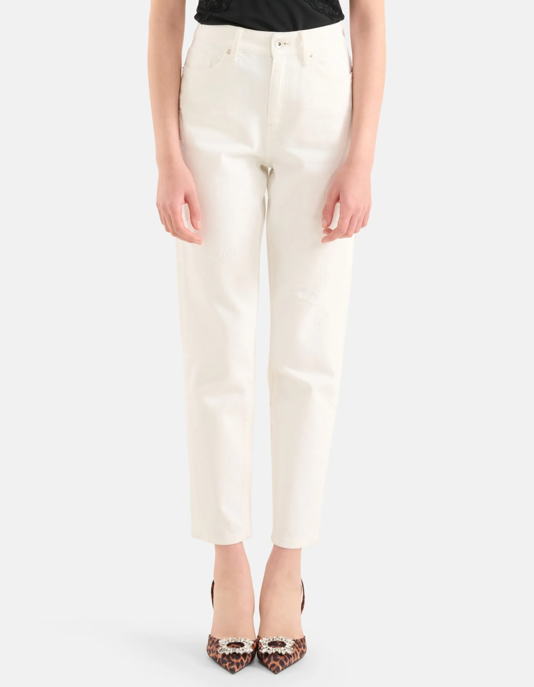 Tapered Fit Jeans Wit L29