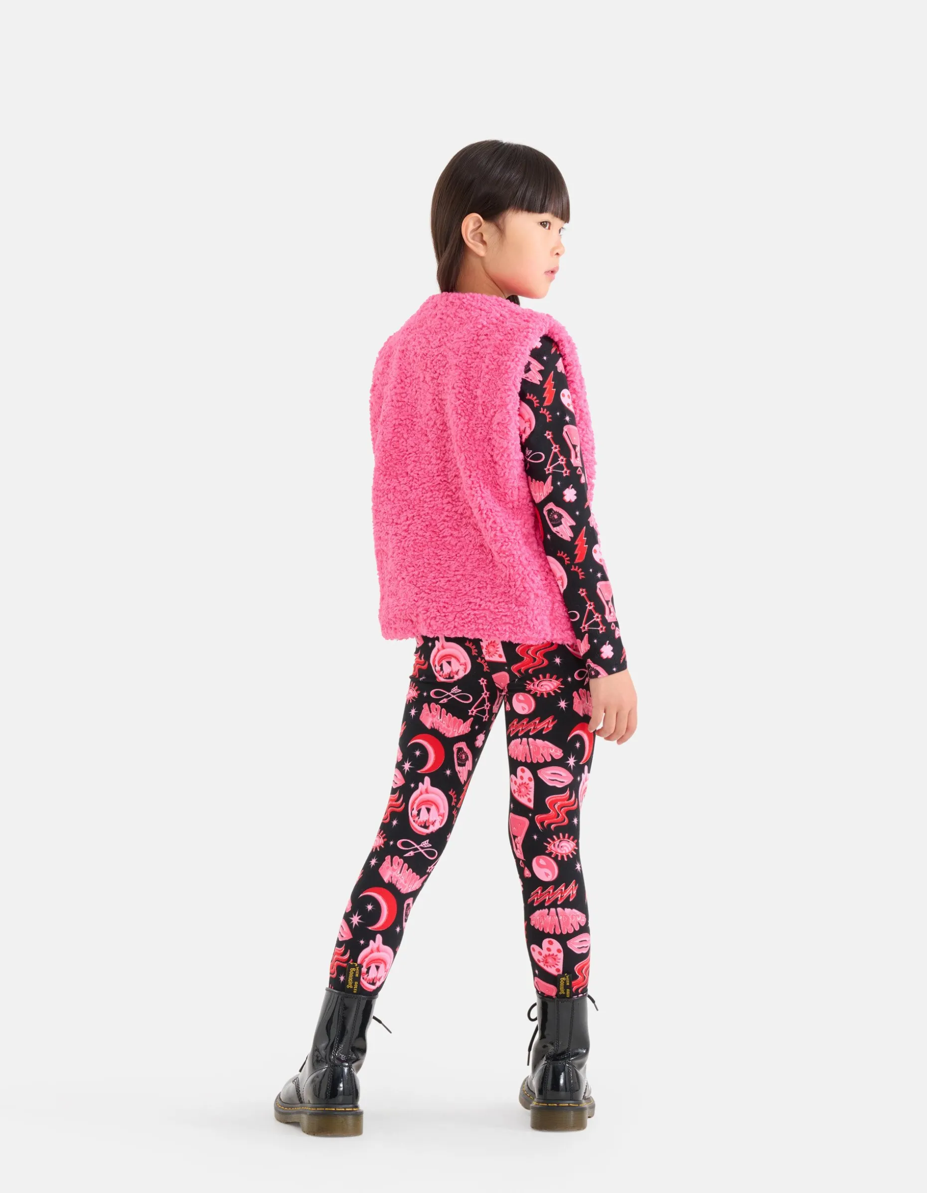 Teddy Gilet Roze