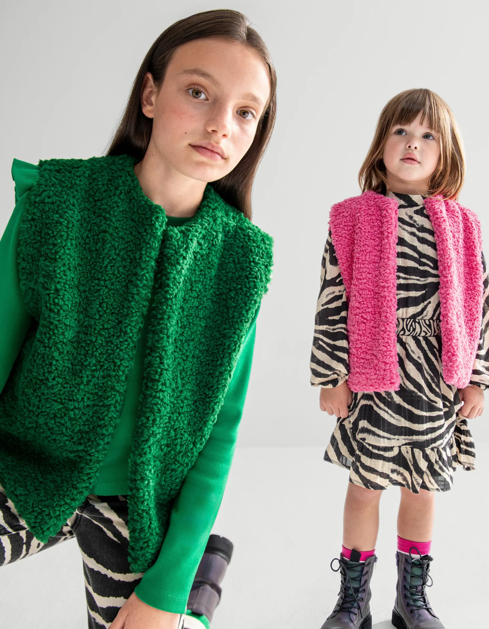 Teddy Gilet Roze