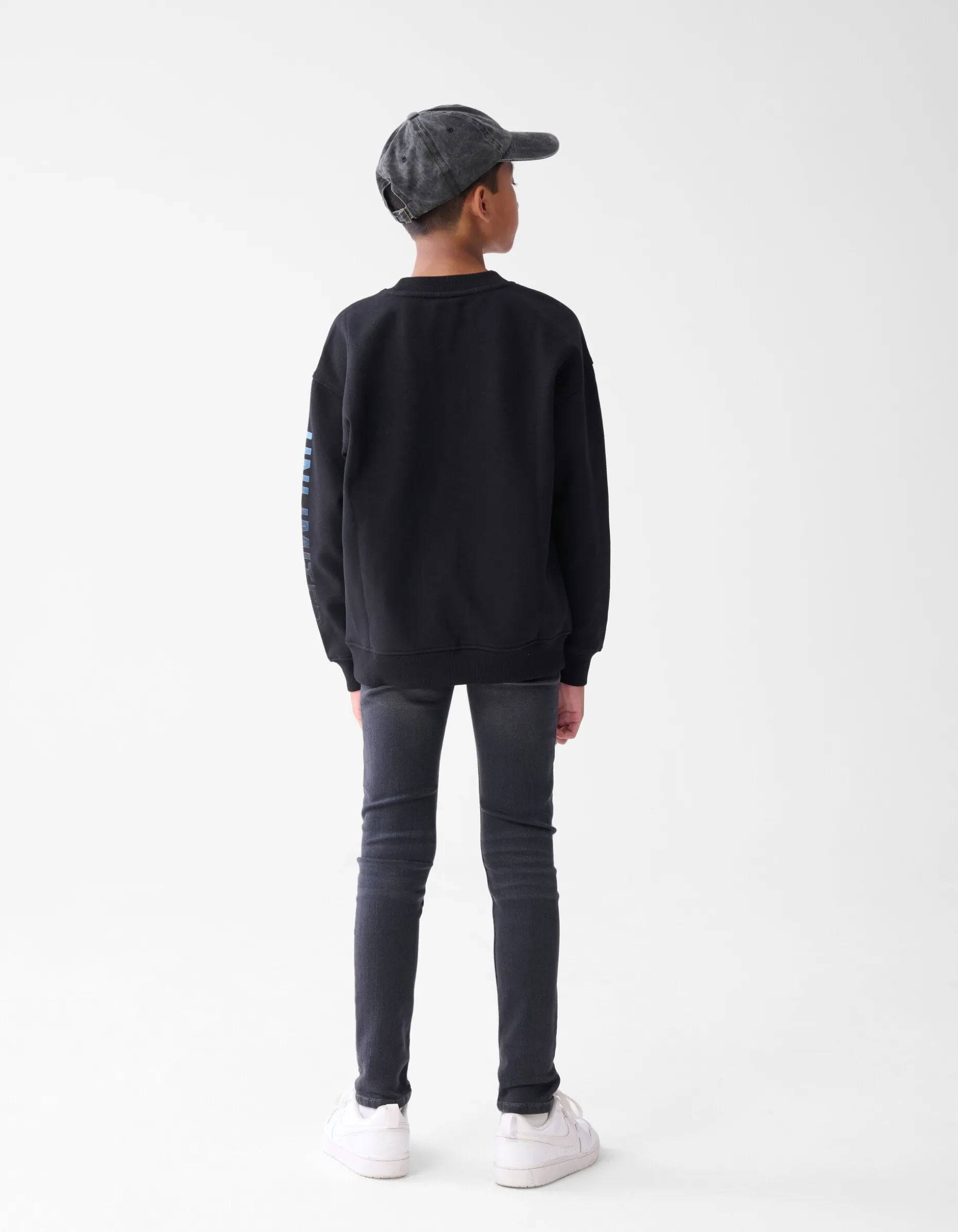 Tekstprint Sweater Zwart