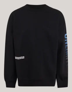 Tekstprint Sweater Zwart