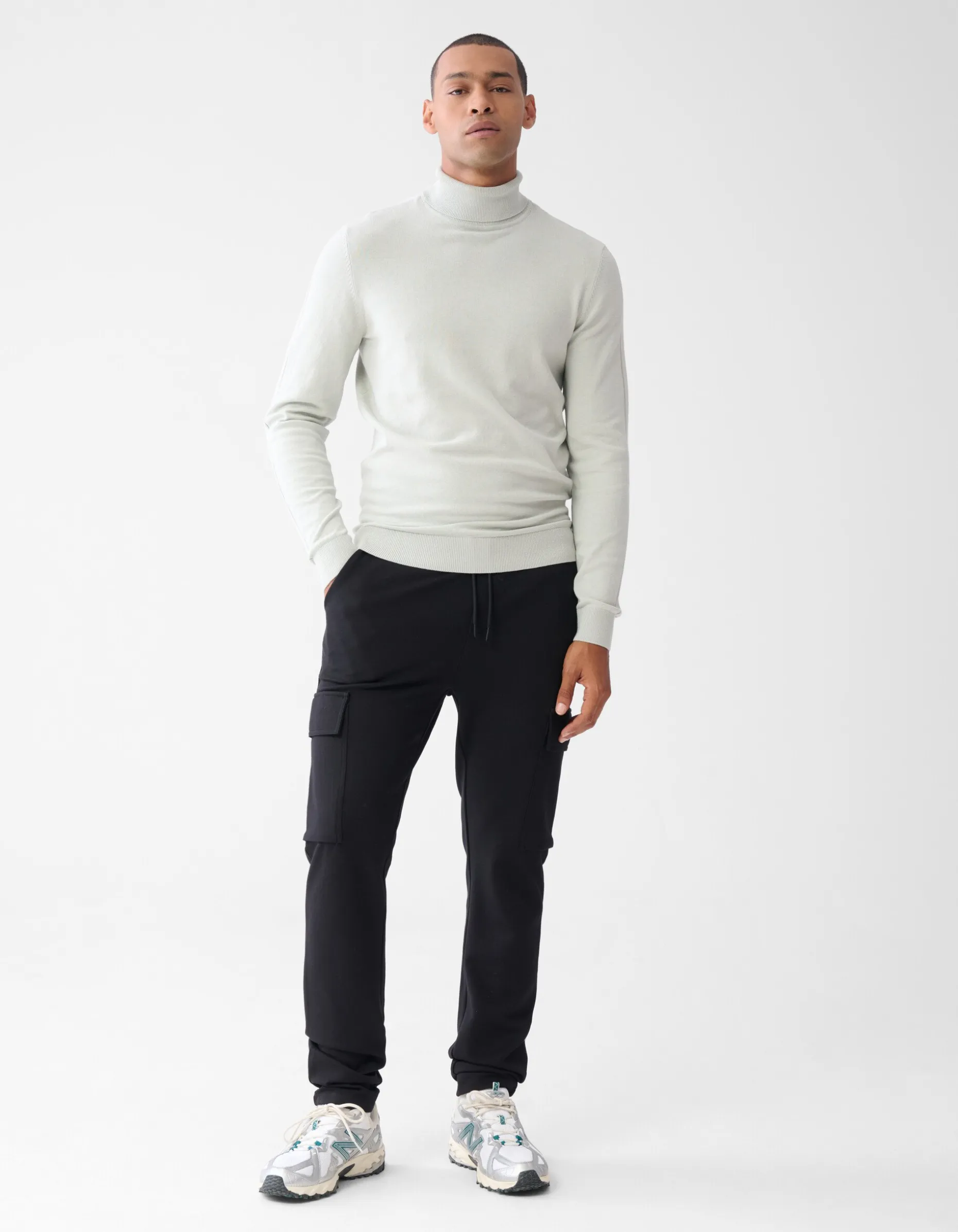 Tricot Cargo Broek Zwart