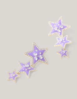 Triple Star Oorbellen Lichtpaars