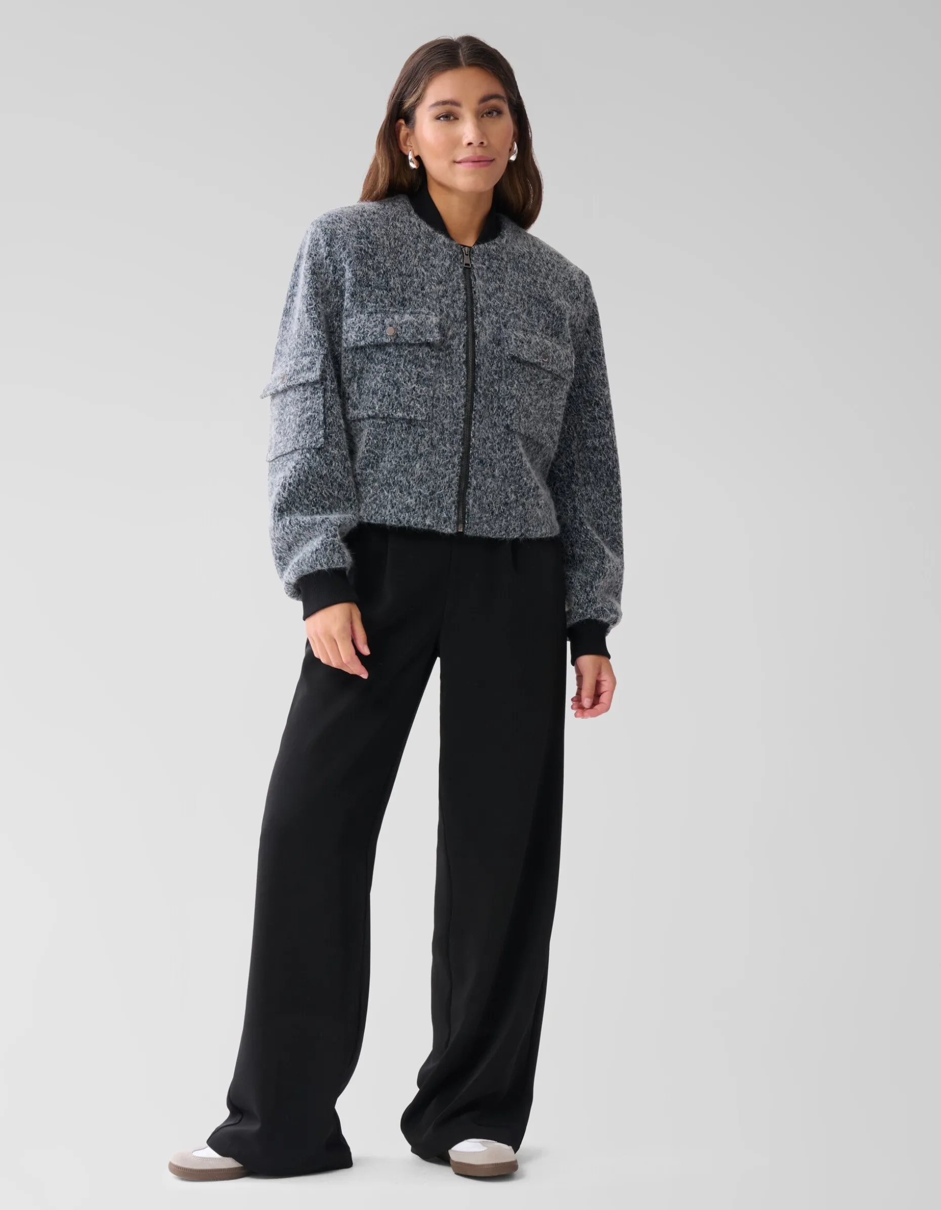 Tweed Jack Grijs